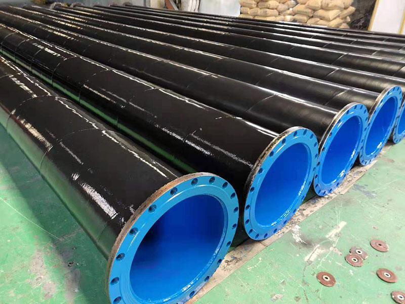 法蘭式外pe內ep塗(tú)塑鋼管